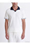 Lcw Vision White Polo Collar Ribbed Men's T-Shirt - 3