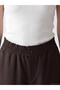 Lcw Modest Brown Women's Elastic Waist Pants - 3