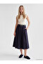Esvab • Modern & Distinctive Zero Roba Collar Color Block Belted Dress - 3