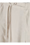 Lcw Modest Beige Waist-Tie Modal Blend Women's Fabric Trousers - 7