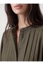 Two Mt Shop Quality Lcw Everyday Khaki Plain Loose & Wide Collar Long Dress - 3