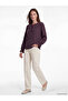 Lcw Grace Plum Tie Collar Embroidered Blouse - 2
