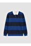 Rmz Gi̇yi̇m Farkiyla Devrik Roba Collar Striped Men's Sweatshirt - 6