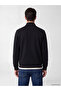 Lcwaikiki classic black Mock Neck men's zippered sweatshirt - 3