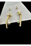 Steel Gold Multiple Earrings - 2