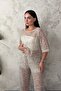 Beige Sequin Suit - 3