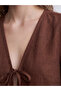 Rmz Gi̇yi̇m Farkiyla V Planting Bow Detailed Blouse - 4