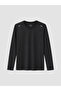 Xside Active Black Crew Neck Long Sleeve Men's T-Shirt - 5