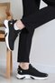 Black - Men's and Women's Knitted Knitwear Sports Shoes - 3