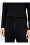 Black Standard Fit Men's Pajama Bottoms - 3