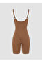 Lcw Dream Brown Women's Corset with Adjustable Straps and Shorts - 2