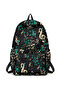 4-Compartment Large Size Music-Themed Pattern Backpack - Daily Use Women's Backpack