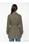 Lcw Modest Khaki Double-Breasted Collar Belted Women's Trench Coat - 4