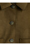 Lcw Vision Khaki Shirt Collar Suede Look Women's Jacket - 8