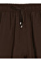 Lcw Vision Brown Women's Elastic Waist Shorts - 7