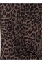 Gencc Quality Lcw Everyday Brown Diver Fabric Leopard Tight & Slim Oval Neck Midi Dress - 7