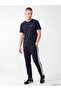 Xside Navy Blue Regular Fit Men's Sweatpants with Side Stripes - 2