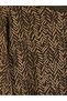 Lcw Grace Brown Crew Neck Patterned A-Line Dress - 7