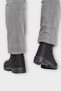 Men's Zippered Lace-Up Durable Sturdy Long Boots Black - 5