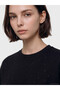Two Mt Shop Quality Lcw Modest Black Interlock Plain Loose & Baggy Short Sleeve Women's T-Shirt - 3