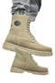 Postal Zippered Men's Boots Beige