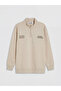 Lcw Kids Beige Mock Neck Boys' Sweatshirt - 2