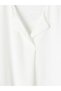 Alita City Farkıyla Lcw Everyday White Plain V-Neck Three Quarter Sleeve Women's Blouse - 6