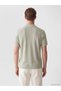 Esvab • Modern & Distinctive Devrik Roba Collar Textured Men's T-Shirt - 5