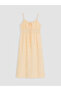 Checkered Embroidered Rope Strap Waist-Sitting Dress for Style Enthusiasts from Uzg Store - 5