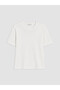 Lcw vision white crew neck men's t-shirt - 5