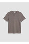 Two Mt Shop Quality Lcw Vision Brown Combed Cotton Plain Super Skinny & Extra Narrow Short Sleeve Women's T-Shirt - 5