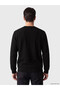 Lcwaikiki Classic Black Crew Neck Men's Sweatshirt - 3