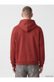 Xside Burgundy Men's Thick Hoodie - 4