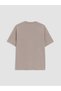Lcwaikiki Classic Beige Crew Neck Men's Printed T-Shirt - 5