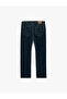 Normal Waist Cotton Straight Jean Trousers with Pockets - Mark Jean - 6