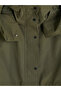 Xside Khaki Hooded Oversize Women's Jacket - 7