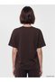 Two Mt Shop Quality Lcw Modest Brown Interlock Plain Loose & Baggy Short Sleeve Women's T-Shirt - 4