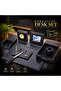 PU Desk Sets 8 Pcs (Black)