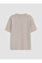 Lcw Vision Beige Boxy Fit Thick Fabric T-Shirt /05 - 7