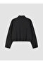 Lcw Vision Black Shirt Collar Soft Touch Women's Jacket - 6