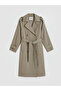 Esvab • Modern & Distinctive Jacket Roba Collar Belted Women's Trench Coat - 8