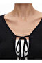 Lcw Everyday Black V-Neck Tie-Back Textured Blouse - 3