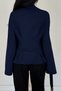 Women's Pilet Waist Fitted Peplum Detailed Long Sleeve Blouse - 3