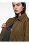 Lcw Vision Khaki Shirt Collar Suede Look Women's Jacket - 3