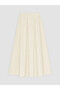 Esvab • Modern & Distinctive Belted Poplin Flared Skirt - 7