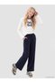 Alita City Lcw Kids Navy Blue Wideleg Girls' Pants with a Difference