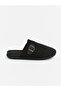 Lcw Steps Black Felted Men's House Slippers - 2