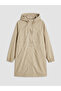 Lcw vision beige hooded women's trench coat - 6