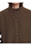 Brown Oversize Gabardine Women's Trench Coat - 3