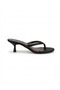Women's Wide Band Flip-Flop Slippers with 5 cm Goblet Heels - 2